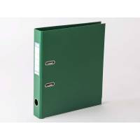 Brevordner Q-Line grøn A4 metalskinne 50mm ryg