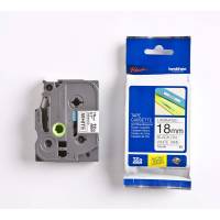 Labeltape Brother TZe-241 18mmx8m sort på hvid lamineret