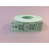 Garderobenumre grøn 2-delt 48 2x500stk