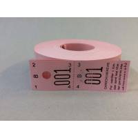 Garderobenumre rosa 2-delt 48 2x500stk