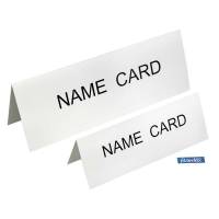 Bordskilte Bantex hvid 75x210mm 50stk/pk A5 falset