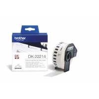 Label Brother hvid DK22214 30,48mx12mm papirtape