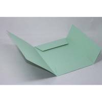 Mappe 125 A4 dokument karton 250 g m/3 klapper grøn