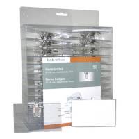 Kongresmærker 57x91mm m/clip & sikkerhedsnål incl. indstik