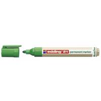 Marker Edding 21 ECOLINE grøn perm. 1,5-3mm rund spids