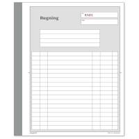 Regningsblok 2x50bl 148x200mm 92 2202 10