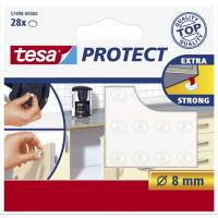 Lyddæmpere tesa Ø8mm selvklæbende 28stk/pak