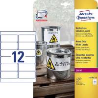 Laseretiket Avery vandfaste 99,1x42,3mm 20ark/pak L4776-20