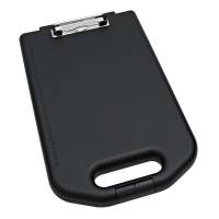 Clipboard Wedo m/håndtag og rum sort