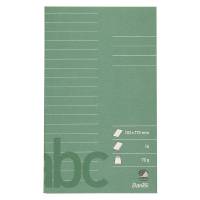 Glosehæfte Bantex 102x170mm lin 16bl 70g mørkegrøn