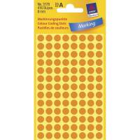 Etiket Avery neon orange Ø8mm 3178 416stk/pak