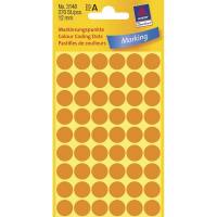 Etiket Avery neon orange Ø12mm 3148 270stk/pak