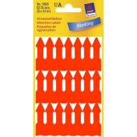 Etiketter Avery pil 39x9mm neon orange 21stk/ark 3ark/pak