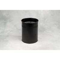 Papirkurv m/huller sort 15l højde 320mm dia. Ø260mm