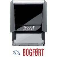 Stempel Trodat Printy 4912 blå/rød tekst  bogført