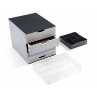 Opbevaringsboks COFFEE POINT Box mørkgrå/sort