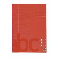 Skolehæfte Bantex A5 lin 22 linjer 24bl 60g rød