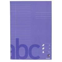 Skolehæfte Bantex A4 lin 32 linjer 40bl 70g mørk lilla