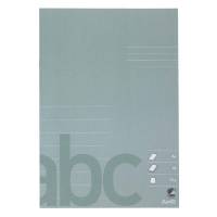 Skolehæfte Bantex A4 lin 8 linjer 40bl 70g støv grøn