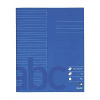 Skolehæfte Bantex 17x21cm lin 24 linjer 32bl 70g koboltblå