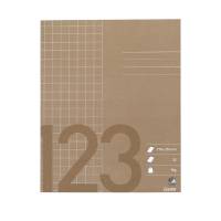 Skolehæfte Bantex 17x21cm kvad 10x10mm 32bl 70g brun