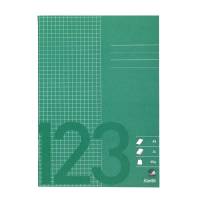 Skolehæfte Bantex A5 kvad 5x5mm 24bl 60g græsgrøn