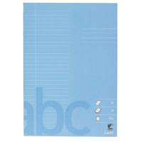 Skolehæfte Bantex A4 lin 32 linjer 40bl 70g lys blå
