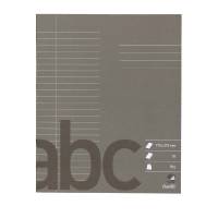 Skolehæfte Bantex 17x21cm lin 24 linjer 32bl 70g antracitgrå