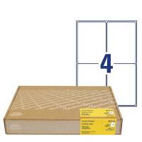 Shippingetiket Avery 99,1x143,5mm 4/ark 300ark/pkt