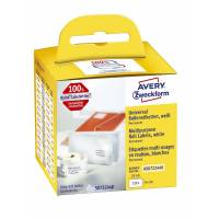 Universaletiket Avery perm. 70x54mm 320stk/rul
