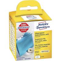 Etiket t/hængemappe permanent klæb 50x12mm 220st/rul