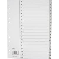 Plastregister gr&aring; No Name PP A4 A-&Aring; Bantex 210x297mm palle 3100 s&aelig;t