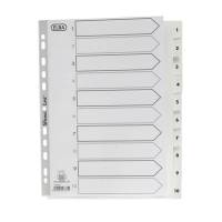 Register Elba Strong-Line A4 1-10 m/forblad PP hvid