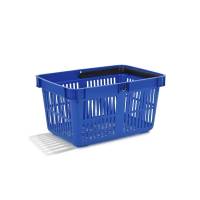 Indkøbskurv m/håndtag blå 27l