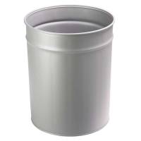 Papirkurv TWIN METAL sølv 20L Ø:300xH:365mm