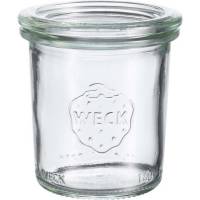 Sylteglas Weck incl låg 14cl 140ml Ø6x6,9cm 12stk/pak