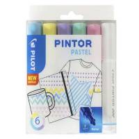 Marker Pilot Pintor assorteret fine Pastel Mix 6stk/pak