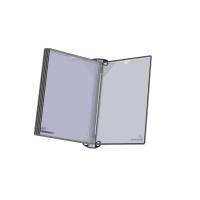 Vægmodul Tarifold Pro A4 m/5stk sort QL PP lommer