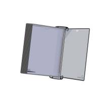 Vægmodul Tarifold Pro A4 m/10stk sort QL PP lommer