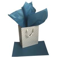 Silkepapir petrol 17g 50x75cm 480ark/pak