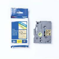 Labeltape Brother TZe-MPGG31 12mmx4m sort/guld geometrisk