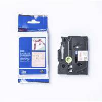 Labeltape Brother TZe-RE34 12mmx4m guld på pink satin