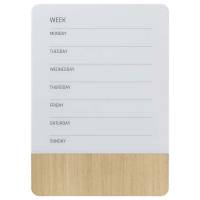 Ugetavle Naga magnetisk "GB" 50x70cm pure white/egefiner