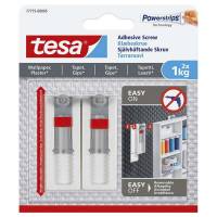 Klæbeskrue tesa t/tapet og gips justerbar 1kg 2stk/pak
