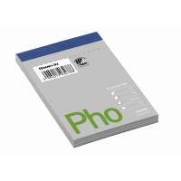 Telefonblok A7 ulinieret 60g 105x74mm 100bl/blk