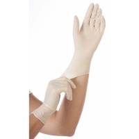 Latexhandske Grip S hvid pudderfri 100stk/pak