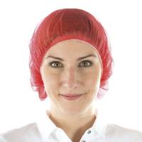 Hårnet med elastik rød 1000stk/pak