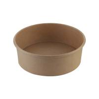 Salatbowle pap brun 1100ml Ø185x65mm 38 oz 50stk/pak