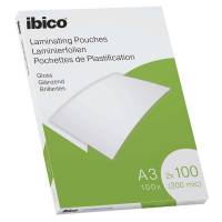 Lamineringslomme Ibico A3 100mic 100stk/pak
