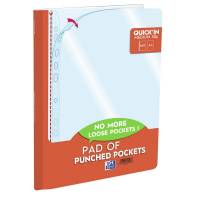 Plastiklomme på blok OXFORD A4 Quick In transp. 60st/bl